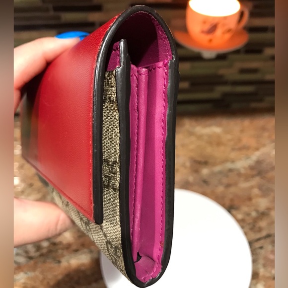 GUCCI GG Supreme French Flap Long Wallet ❤️🔥 - Picture 12 of 17